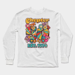 Groovy Chapter 50 EST 1974 50th Birthday Long Sleeve T-Shirt